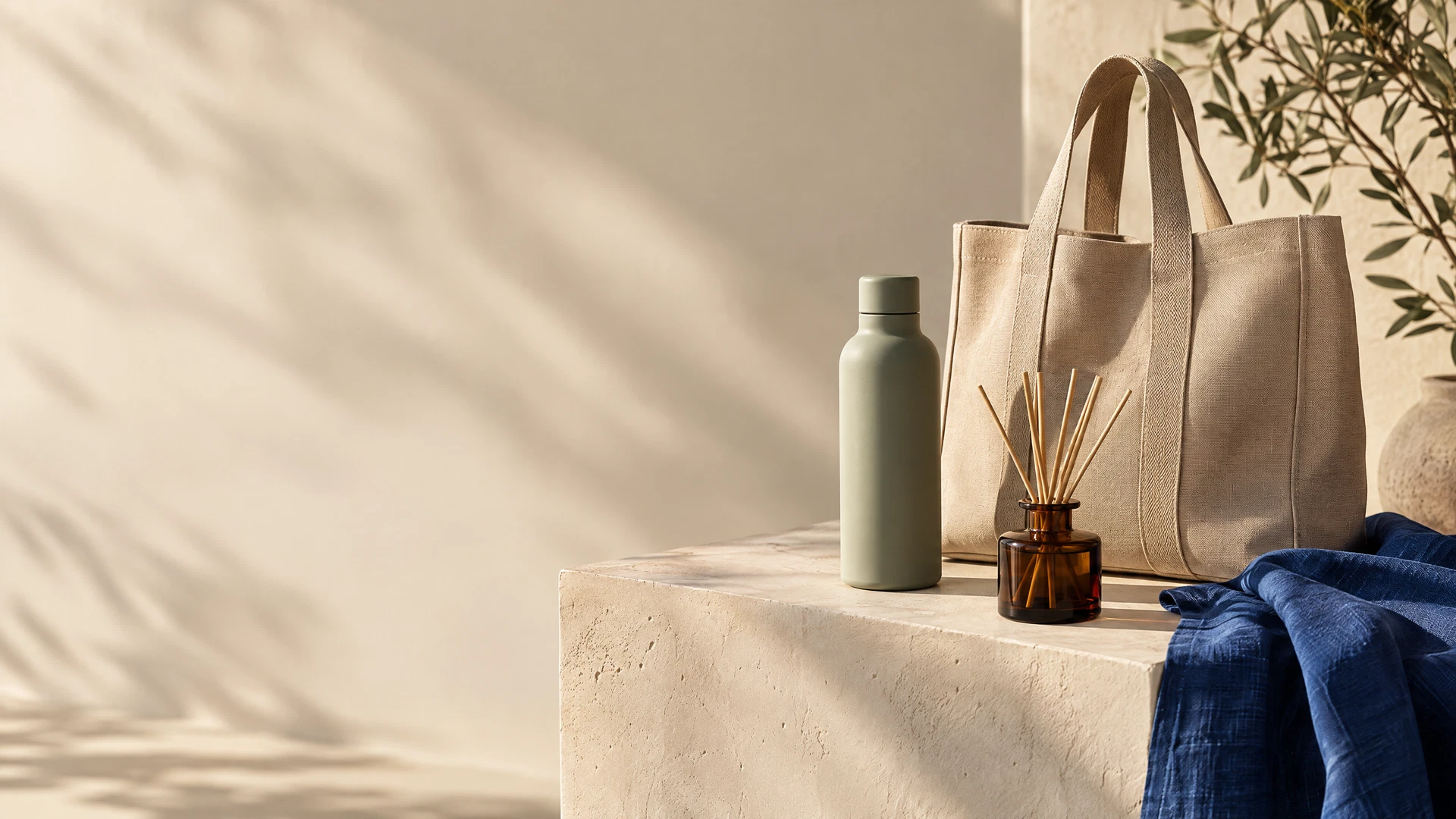 Latif Products everyday essentials arranged in warm morning light