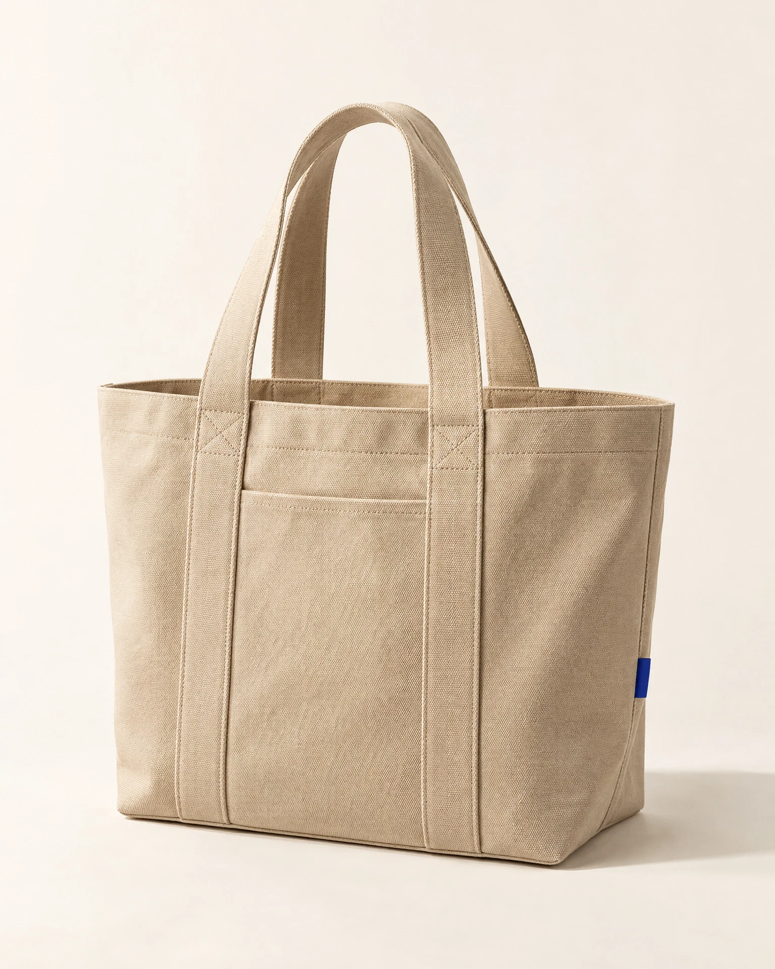 Sora sand canvas tote
